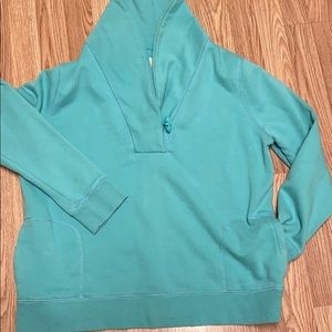 Solid Color Sweatshirt - Green Size 1 (plus size)